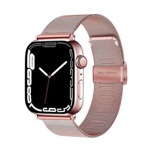 Metal Mesh Watch Band for Apple Watch 42/44/45mm Rose Pink